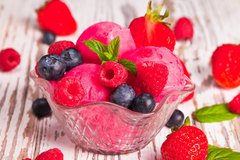 fruit frozen yoghurt