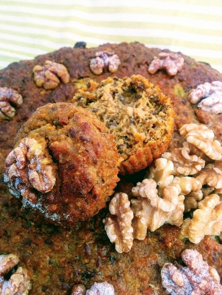 Low FODMAP carrot cake with walnuts and linseeds recipe Monash Fodmap